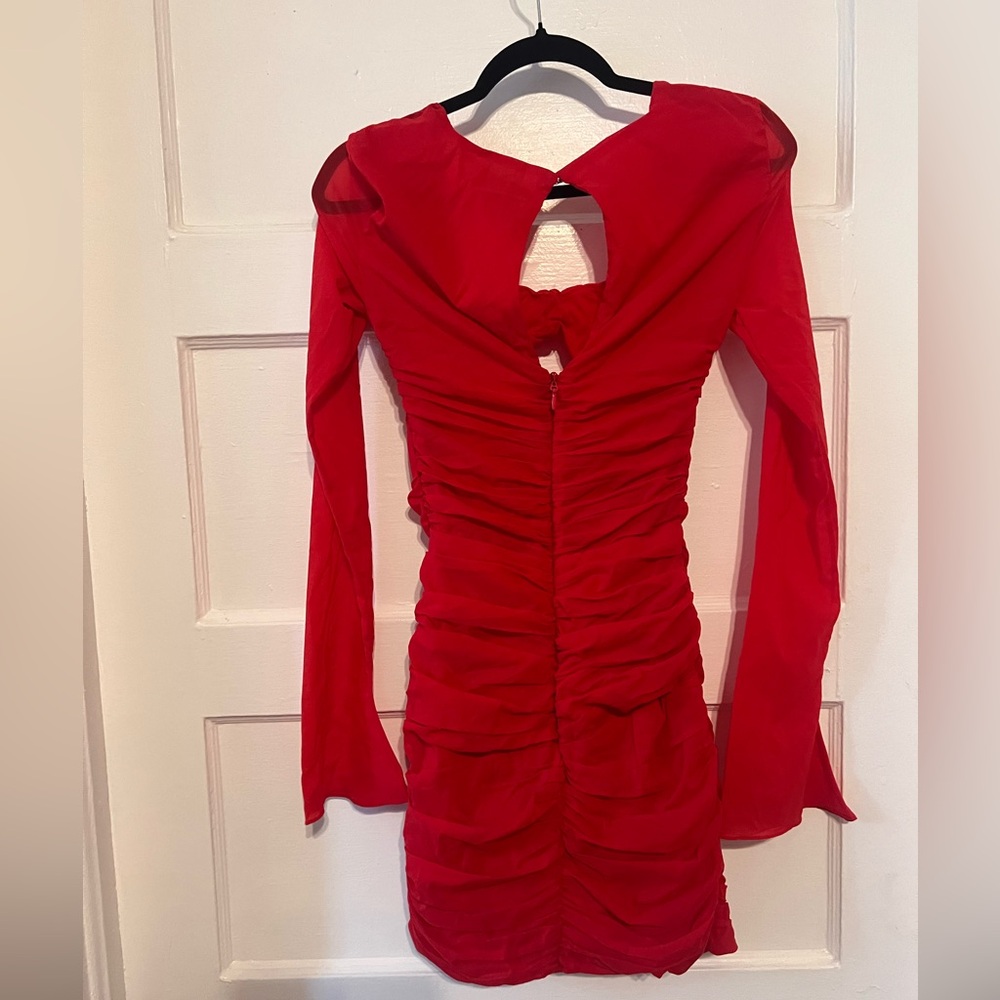 House of CB Scarlet red Dress ($225 retail) size small - Picture 5 of 6